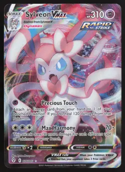 Sylveon VMAX 075/203 Holo VMAX Rare Evolving Skies Pokemon Near Mint - Image 1