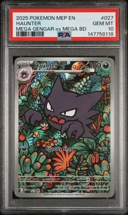 HAUNTER 027 Pokemon Phantasmal Flames Mega Battle Deck Promo PSA 10 GEM - Image 1
