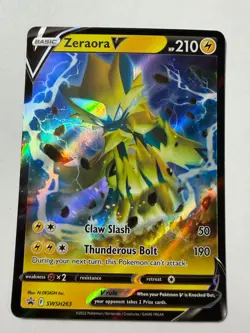 Zeraora V SWSH263 Holo Promo Sword & Shield Promo NEAR MINT - Image 1