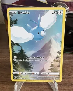 Pokemon TCG Swablu GG27/GG70 Ultra Rare Crown Zenith: Galarian Gallery - Image 1