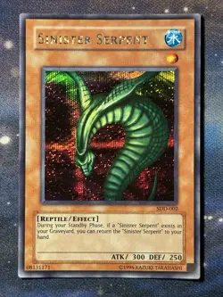 Sinister Serpent SDD-002 Stairway Destined Yu-Gi-Oh! Prismatic Secret Rare NM - Image 1