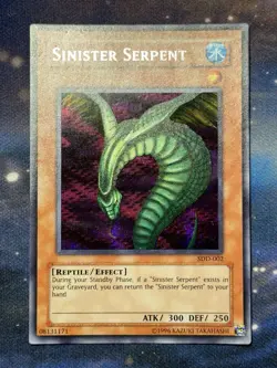 Sinister Serpent SDD-002 Stairway Destined Yu-Gi-Oh! Prismatic Secret Rare NM - Image 3
