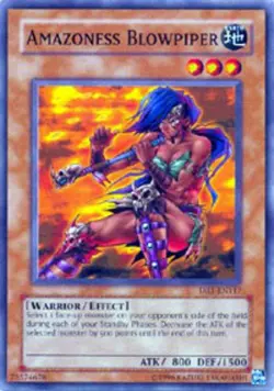 Amazoness Blowpiper - DR1-EN117 - Common - Unlimited Edition - Moderately Played - Image 1