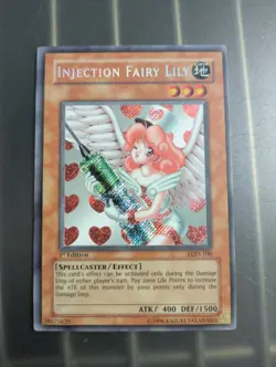 Yugioh Injection Fairy Lily LOD-100 Secret Rare 1st Edition NM (1) - Image 2