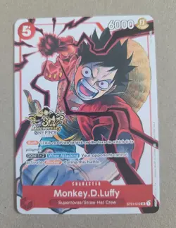 Monkey D. Luffy ST01-012 (3rd Anniversary Promo) NM - Image 1