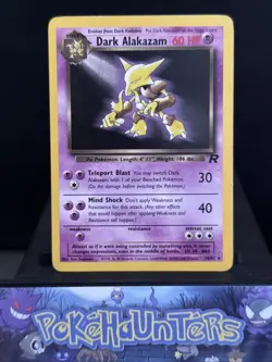 Pokemon Card Dark Alakazam 18/82 Team Rocket Set WOTC Non Holo Rare Light Play - Image 1