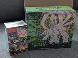 Pokemon Center Perfect Order ETB and Booster Bundle Sealed- New and Confirmed - Image 1