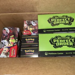 Pokemon Perfect Order PKC ETB x2, Booster Box & BB Bundle x2 & Half booster - Image 1