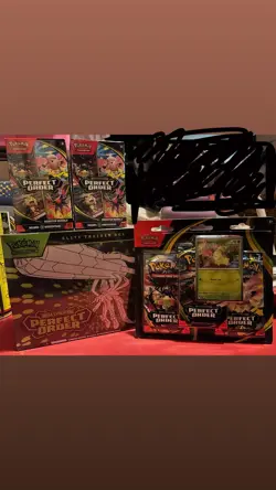 Pokemon Mega Evolution Perfect Order 1 ETB , 2 booster bundle & 1 3pack blister - Image 1