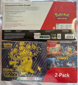 Pokemon Surging Sparks Costco 2-Pack - Elite Trainer Box (ETB) + Booster Bundle - Image 2