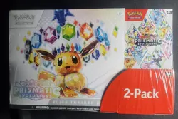 Pokemon Prismatic Evolutions ETB + Booster Bundle 2-Pack Sealed New - Image 1