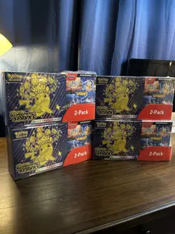 4x Pokemon Surging Sparks ETB & Booster Bundle Costco Pack Sealed *Lot Of 4* - Image 1