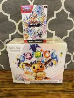 Pokemon TCG Prismatic Evolutions ETB and Booster Bundle New Sealed UK - Image 1
