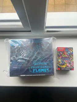 Pokemon TCG: Phantasmal Flames Elite Trainer Box ETB + Booster Bundle New - Image 1