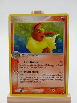 Flareon 5/115 - EX Unseen Forces - Stamped Rare Holo LP Pokemon Card, 2005 - Image 1