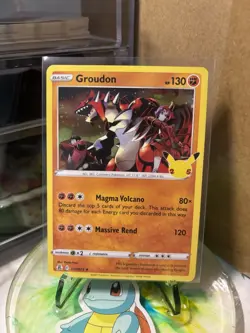 Groudon 017/025 Holo Rare Celebrations 25th Anniversary Pokemon Card TCG NM-Mint - Image 1