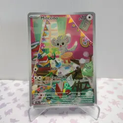 Minccino 182/162 Illustration Rare Temporal Forces Pokemon Card TCG - Image 1