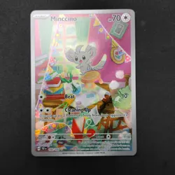 Minccino 182/162 Illustration Rare Temporal Forces Pokemon Card TCG - Image 2