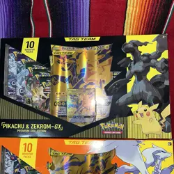Pokemon TCG- Reshiram & Charizard/Pikachu & Zekrom GX Tag Team Boxes-2021 Sealed - Image 3