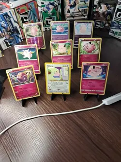 Pokemon TCG Clefairy And Celfable 9 Card Lot (2 Reverse Holos) - Image 1