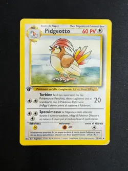 Pokemon Pidgeotto 22/102 Set Base Rara Prima Edizione Wizards ITA Vintage - Image 1