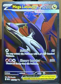 Pokemon Mega Latias ex 163/132 Me01: Mega Evolution Ultra Rare (Full Art) Holo - Image 1