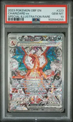 Charizard Ex 223/197 Obsidian Flame Special Illustration Rare Pokemon PSA 10 GEM - Image 1