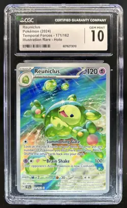 2024 Pokemon Temporal Forces Reuniclus #171/162 CGC 10 - Image 1