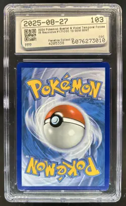 2024 Pokemon Temporal Forces Reuniclus #171/162 CGC 10 - Image 2