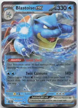 Pokemon: Blastoise ex - SV07: Stellar Crown - Double Rare - NM - Image 1