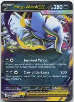Pokemon: Mega Absol ex - - ME01: Mega Evolution - Double Rare - NM - Image 1
