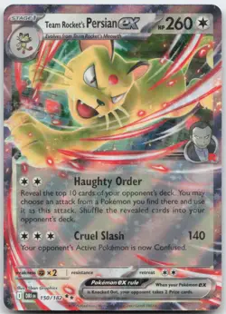 Pokemon: Team Rocket's Persian ex - SV10: Destined Rivals - Double Rare - NM - Image 1
