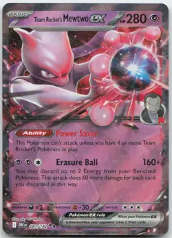 Pokemon: Team Rocket's Mewtwo ex - SV10: Destined Rivals - Double Rare - NM - Image 1