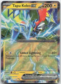 Pokemon: Tapu Koko ex - SV09: Journey Together - Double Rare - NM - Image 1