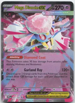 Pokemon: Mega Diancie ex - ME02: Phantasmal Flames - Double Rare - NM - Image 1