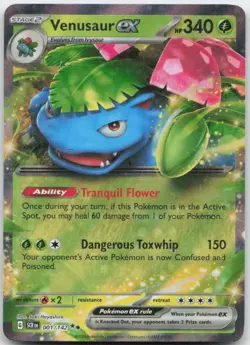 Pokemon: Venusaur ex - SV07: Stellar Crown - Double Rare - NM - Image 1