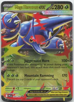 Pokemon: Mega Heracross ex - ME02: Phantasmal Flames - Double Rare - NM - Image 1
