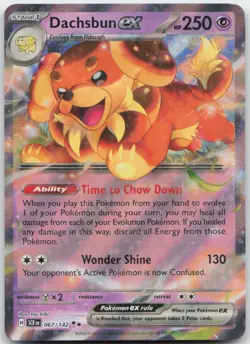 Pokemon: Dachsbun ex - SV07: Stellar Crown - Double Rare - NM - Image 1