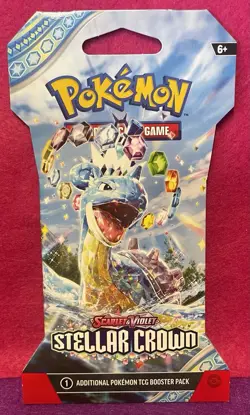 ✨S&V Stellar Crown sleeved booster pack New/Sealed x1 Pokemon TCG✨ - Image 2