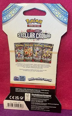 ✨S&V Stellar Crown sleeved booster pack New/Sealed x1 Pokemon TCG✨ - Image 4