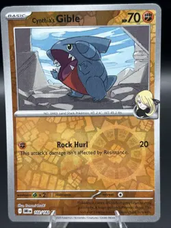 Pokemon TCG - Cynthia's Gible - 102/182 - Destined Rivals - Reverse Holo - Image 1