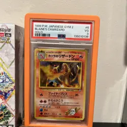 Pokemon Japanese Gym Challenge Blaine's Charizard No.006 (PSA 3) - Image 1