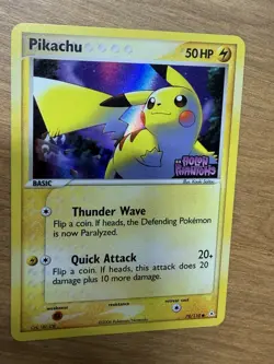 Pikachu 78/110 EX Holon Phantoms STAMPED 2006 Pokemon holo LP FAST SHIPPING RARE - Image 2