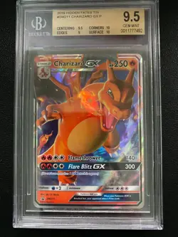2019 Pokemon Promo Hidden Fates Tin Charizard GX #SM211 BGS 9.5 - Image 1