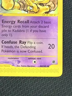 Kadabra - 84/165 Expedition 2002 - E-Reader WOTC - Pokemon TCG Near Mint - Image 5