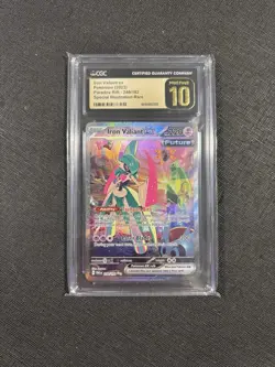3% PRISTINE RATE (POP 22) Pokemon Iron Valiant ex 249/182 SIR Paradox Rift CGC - Image 1