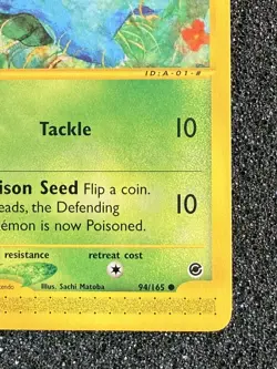 Pokemon - Bulbasaur 94/165 - Common - Expedition Set - NM+ 🔥 - Image 5