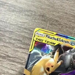 Pokemon Pikachu & Zekrom GX Ultra Rare Holo TAG TEAM GX 33/181 Sm-Team Up - Image 5