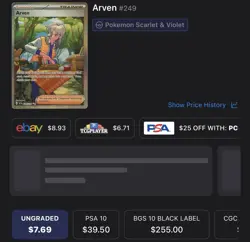 Pokemon Arven 249/198 SV01 Scarlet & Violet Full Art Holo Special Rare - Image 3