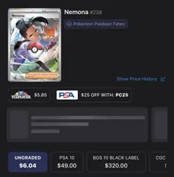 Pokemon Nemona 238/091 SV: Paldean Fates Special Illustration Rare Holo - Image 3